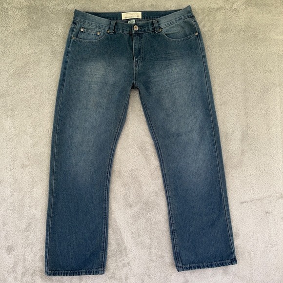 Ecko Unltd. Other - Ecko Unltd. Jeans Mens 38X32 Blue 759 Relaxed Straight Baggy Mid Rise Denim